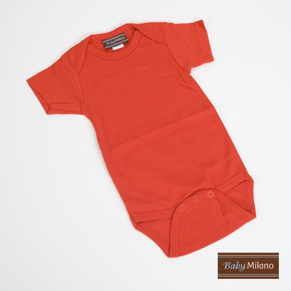 Red Bodysuit by Baby Milano - Short Sleeve