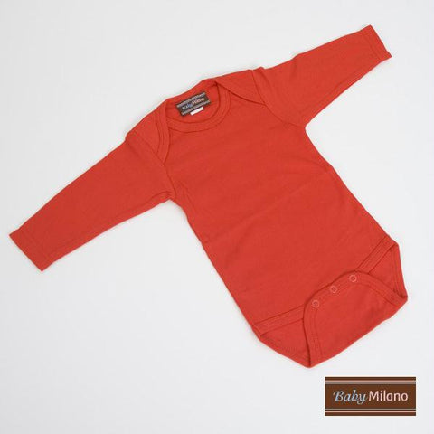 Red Bodysuit by Baby Milano - Long Sleeve