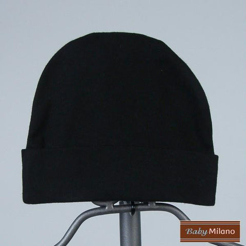 Black Baby Beanie Hat by Baby Milano