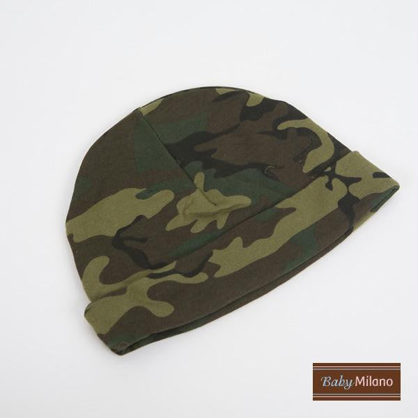 Green Camo Baby Beanie Hat by Baby Milano