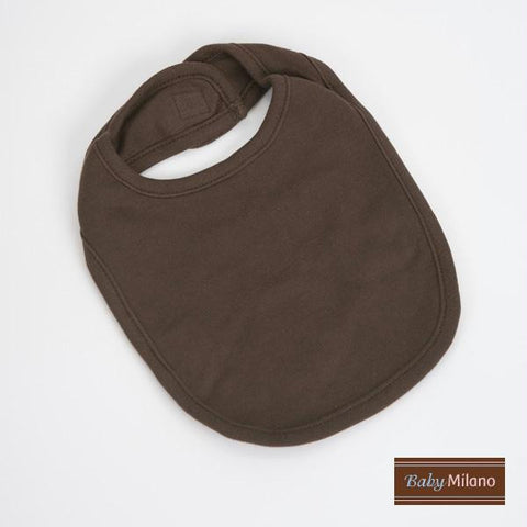 Brown Baby Bib by Baby Milano