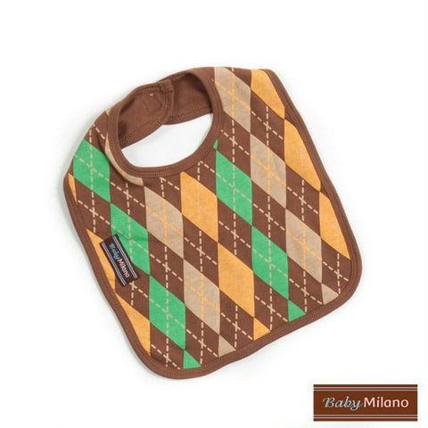 Argyle Bib - Brown