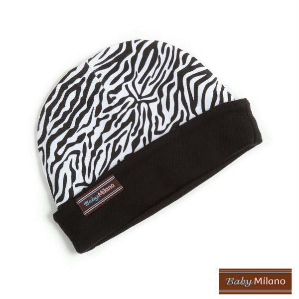 Zebra Print Baby Hat