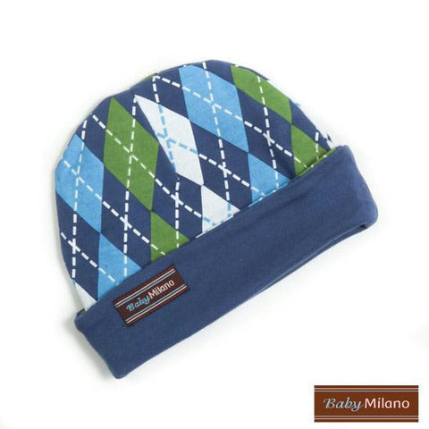 Argyle Hat - Blue