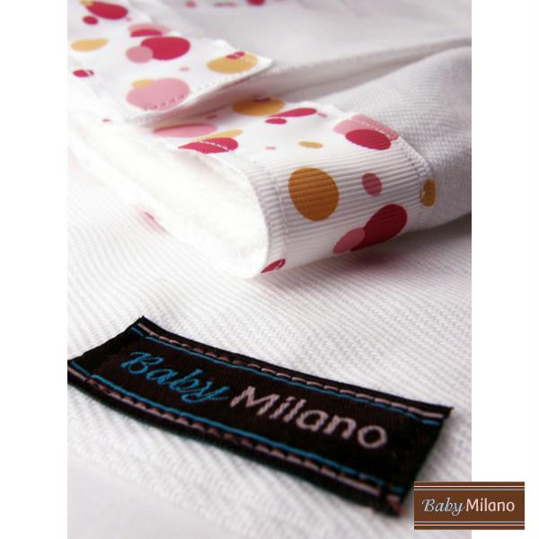 Burp Cloth Set - Red, Pink and Orange Dots by Baby Milano