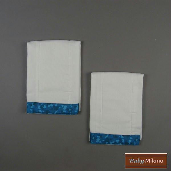 Burp Cloth Set - Blue Camouflage by Baby Milano