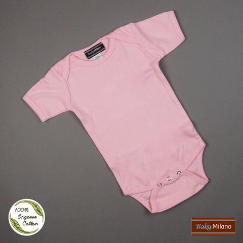 Organic Baby Bodysuit - Pink