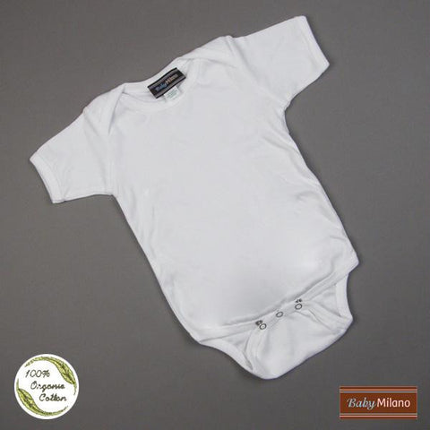 Organic Baby Bodysuit - White