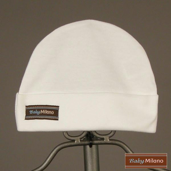 White Baby Hat by Baby Milano