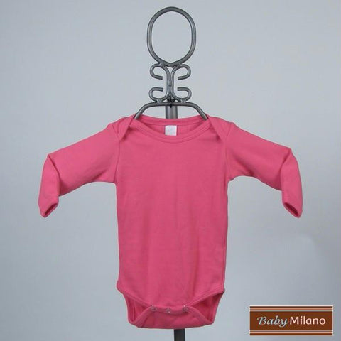 Fuchsia Baby Bodysuit - Long Sleeve by Baby Milano