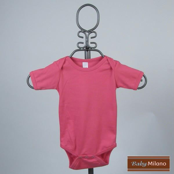 Fuchsia Baby Bodysuit - Short Sleeve by Baby Milano