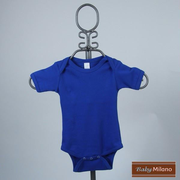 Royal Blue Baby Bodysuit - Short Sleeve by Baby Milano