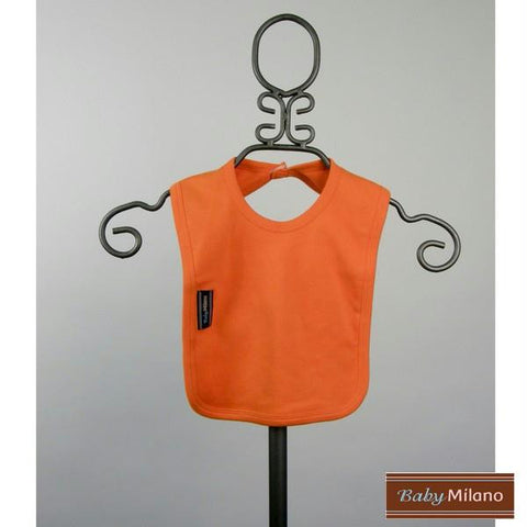 Orange Baby Bib by Baby Milano