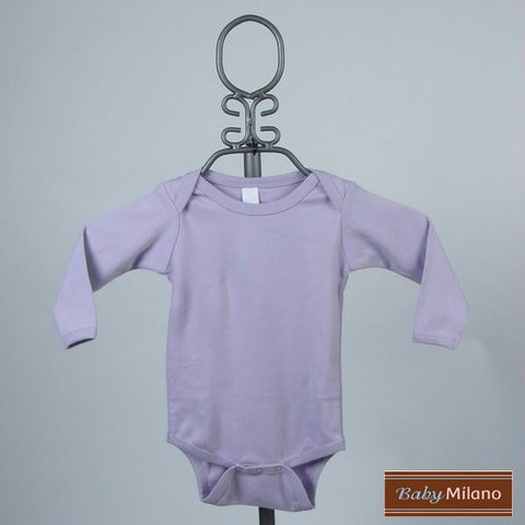 Lavender Baby  Bodysuit - Long Sleeve by Baby Milano