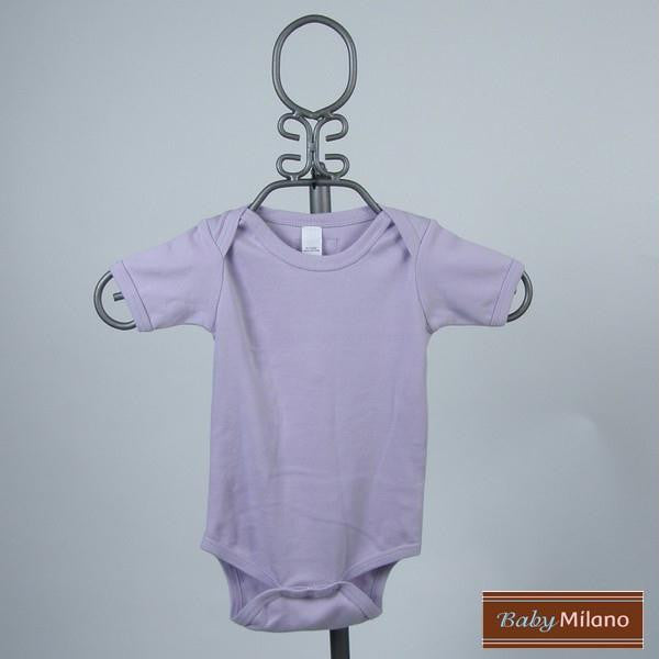 Lavender Baby Bodysuit - Short Sleeve by Baby Milano