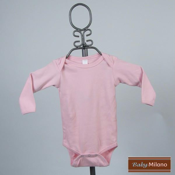 Light Pink Baby Bodysuit - Long Sleeve by Baby Milano