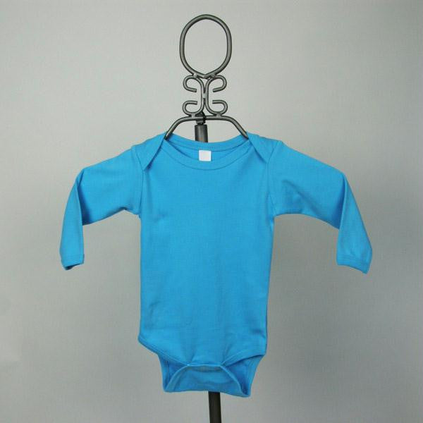 Turquoise Baby Bodysuit - Long Sleeve by Baby Milano