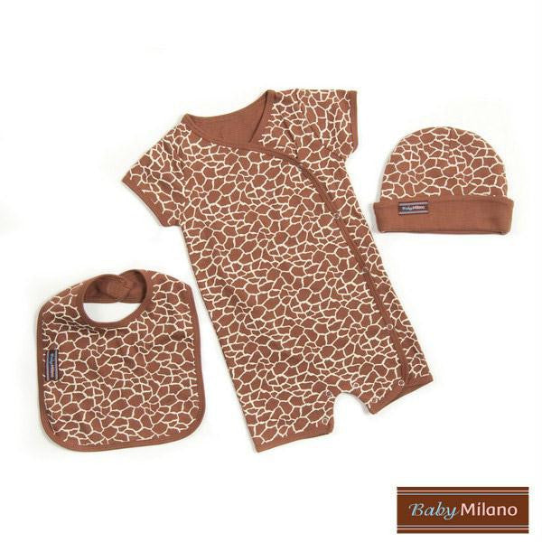 Baby Gift Set - Giraffe Print 3pc