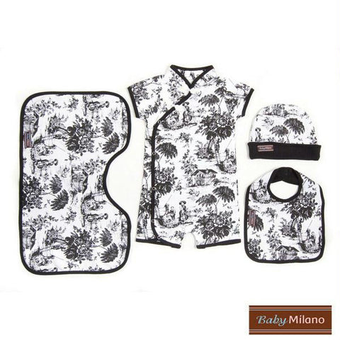 Black Toile Gift Set - 4 pc