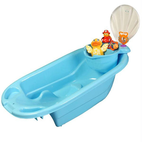 2 in 1 Bath Tub with Toy Organizer by Potty Scotty&trade; - Blue for Boys