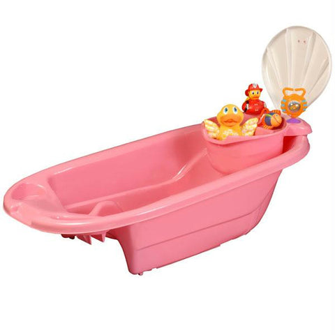 2 in 1 Bath Tub with Toy Organizer by Potty Patty' - Pink for Girls